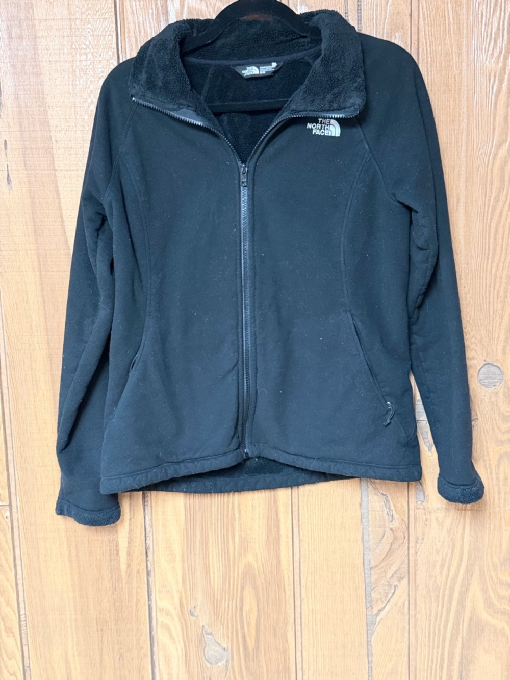The North Face Women’s Black Full-Zip Heavy Fleece Jacket with High Collar